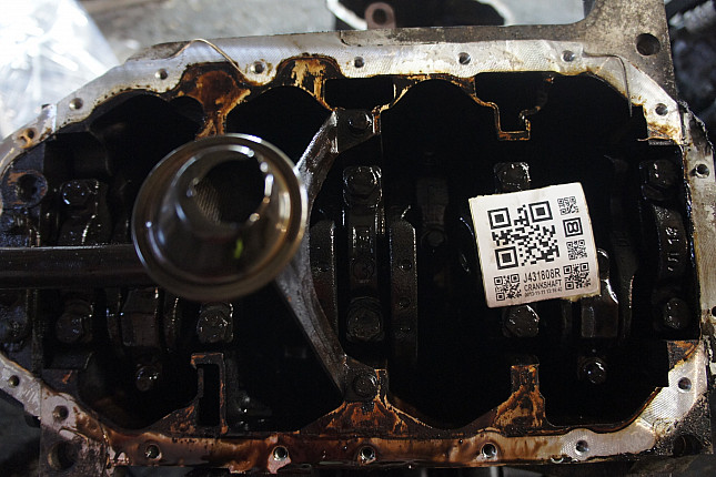 Фотография блока двигателя без поддона (коленвала) AUDI AUA