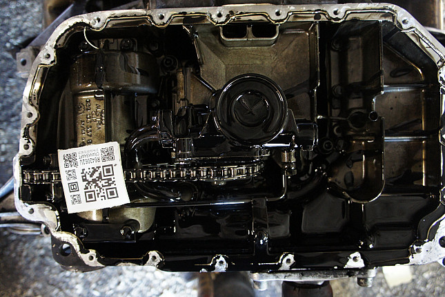 Фотография блока двигателя без поддона (коленвала) AUDI BAU