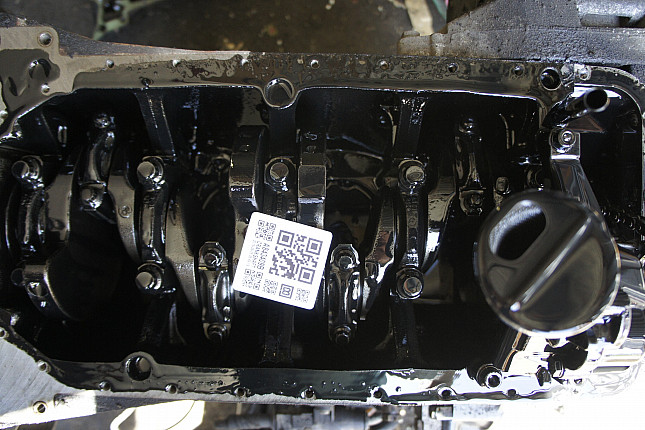 Фотография блока двигателя без поддона (коленвала) Mercedes OM 604.910