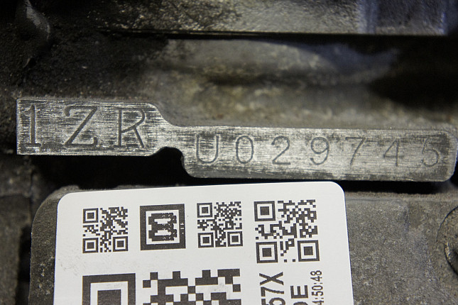 Номер двигателя и фотография площадки Toyota 1ZR-FE