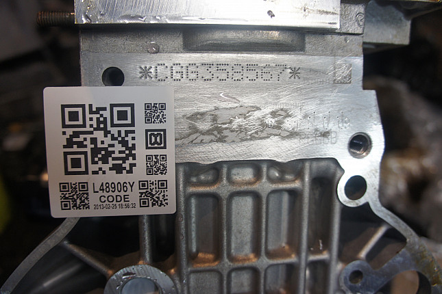 Номер двигателя и фотография площадки VW CGG