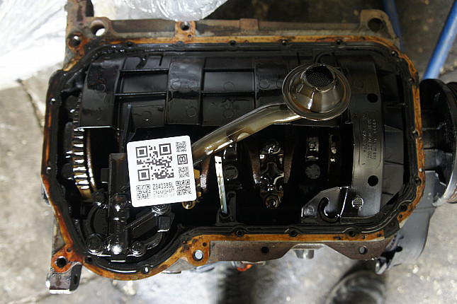 Фотография блока двигателя без поддона (коленвала) VW AEB