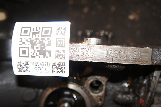 Номер двигателя и фотография площадки OPEL X 25 XE
