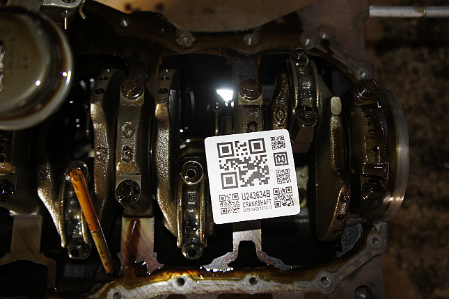 Фотография блока двигателя без поддона (коленвала) Renault K4M D 812