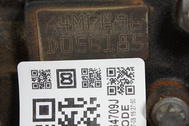 Номер двигателя и фотография площадки Renault K4MF696