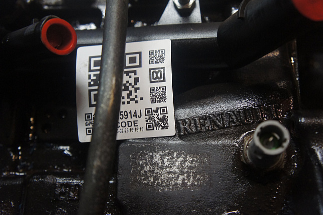 Номер двигателя и фотография площадки RENAULT K4J 730