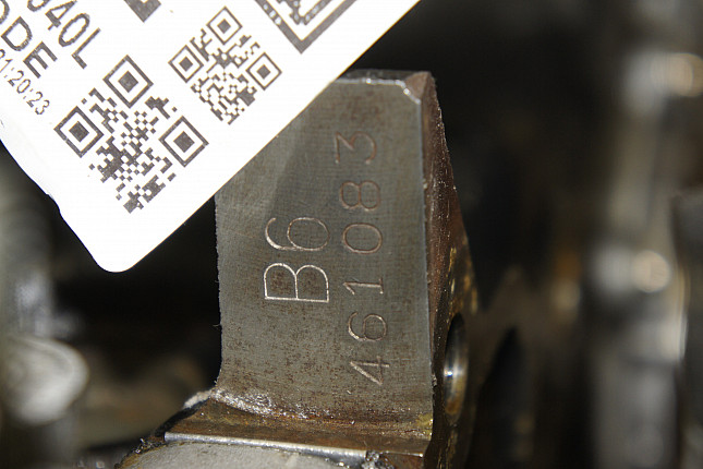 Номер двигателя и фотография площадки Mazda B6D