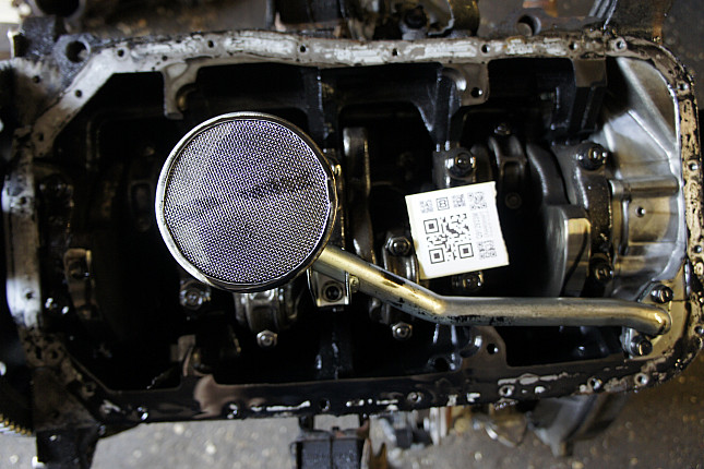 Фотография блока двигателя без поддона (коленвала) MITSUBISHI 4 D 56 T