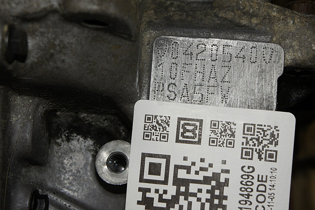 Номер двигателя и фотография площадки Peugeot EP6