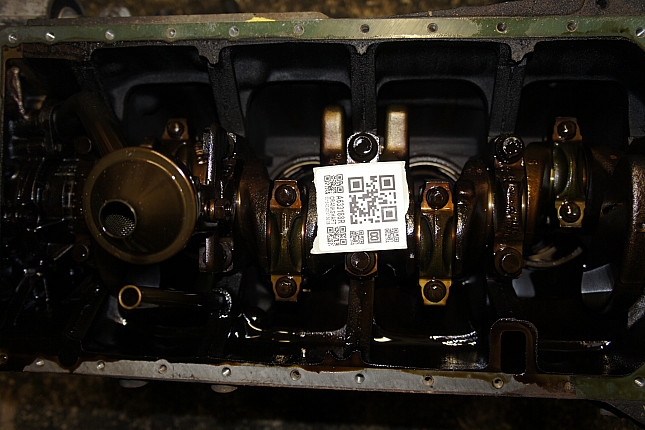 Фотография блока двигателя без поддона (коленвала) MERCEDES-BENZ M 102.910