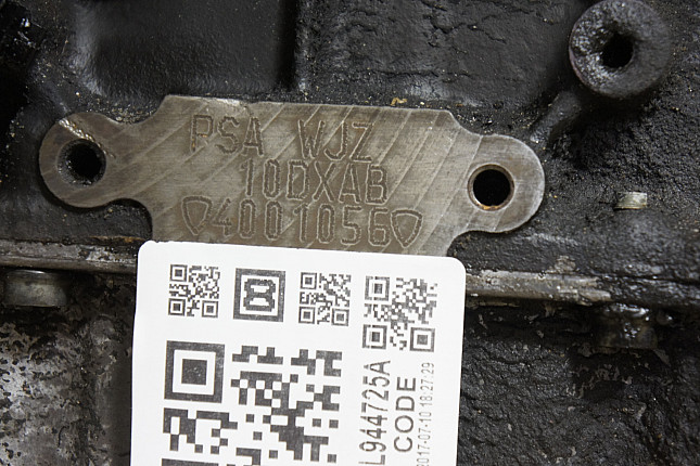 Номер двигателя и фотография площадки Fiat WJZ (DW8)