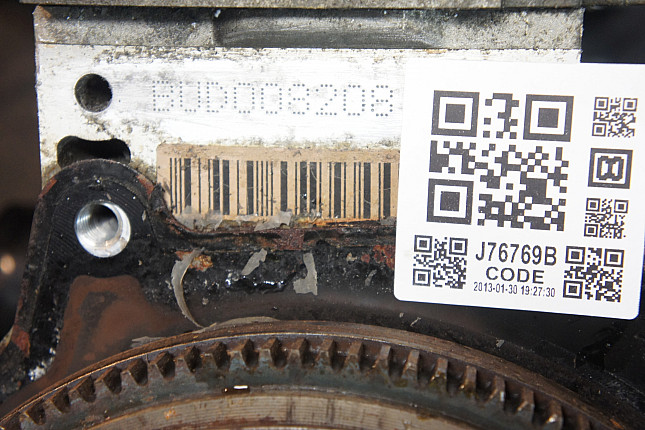Номер двигателя и фотография площадки VW BUD