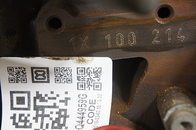 Номер двигателя и фотография площадки VW 1X