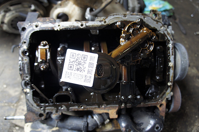 Фотография блока двигателя без поддона (коленвала) Renault F3N 740