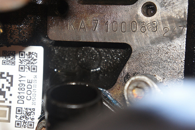 Номер двигателя и фотография площадки VW ABL