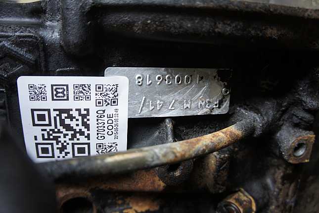 Номер двигателя и фотография площадки Renault F3N 740