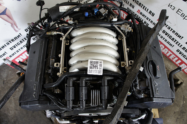 Фотография контрактного двигателя сверху Audi AGA