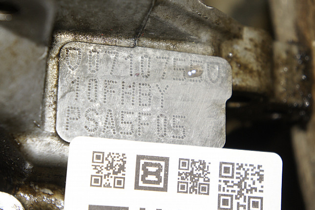 Номер двигателя и фотография площадки Peugeot PSA5F01