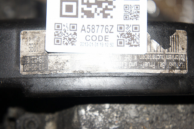 Номер двигателя и фотография площадки SKODA AHF