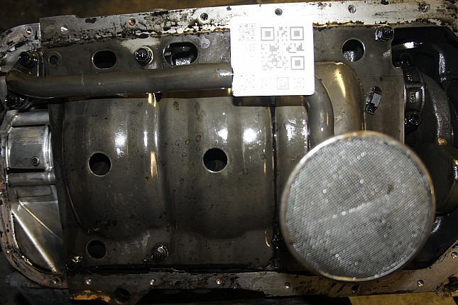 Фотография блока двигателя без поддона (коленвала) Mitsubishi 4D56 T