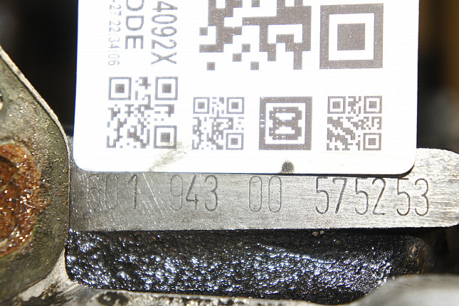 Номер двигателя и фотография площадки Mercedes OM 601.943