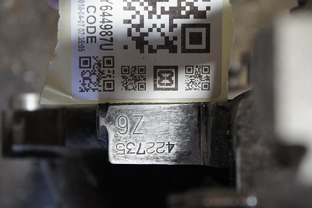 Номер двигателя и фотография площадки Mazda B6ZE