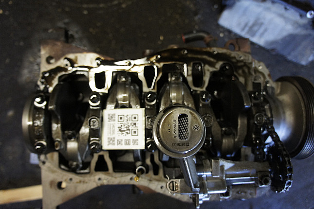 Фотография блока двигателя без поддона (коленвала) Renault K9K 836