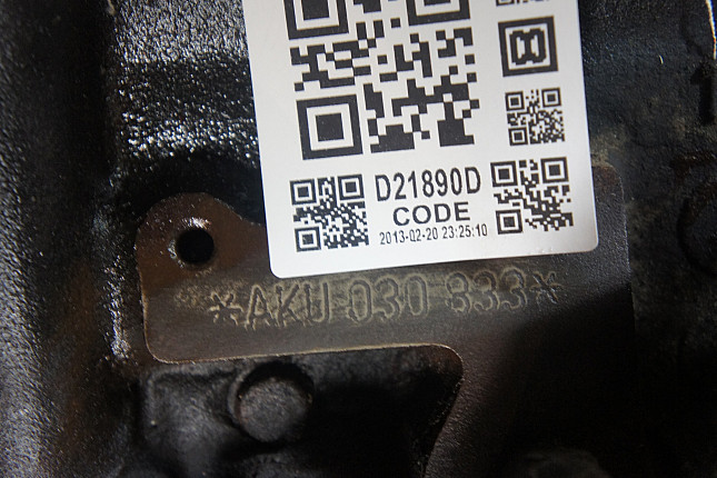 Номер двигателя и фотография площадки VW AKU