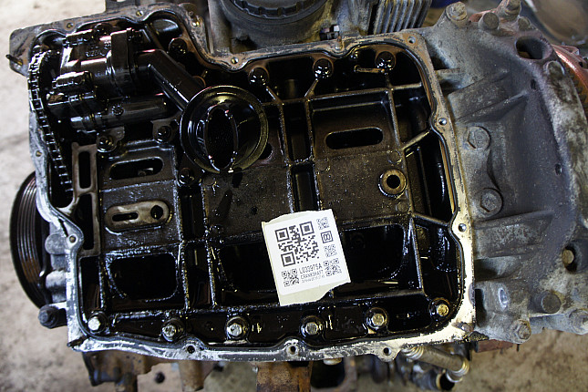 Фотография блока двигателя без поддона (коленвала) Ford F3FA