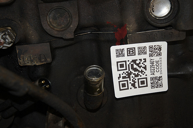 Номер двигателя и фотография площадки Toyota 1HD-FT