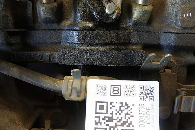 Номер двигателя и фотография площадки VW AHD