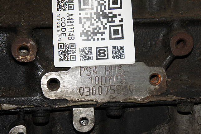 Номер двигателя и фотография площадки PEUGEOT RHS (DW10ATED)