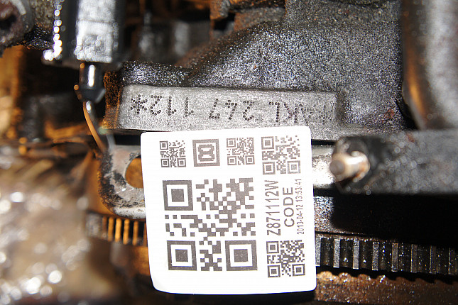 Номер двигателя и фотография площадки VW AKL