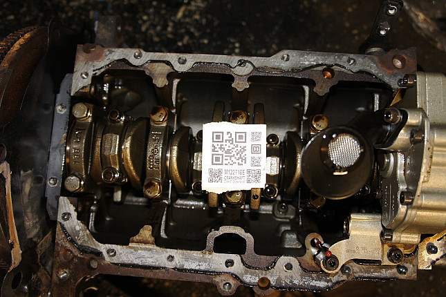 Фотография блока двигателя без поддона (коленвала) VW CAXA
