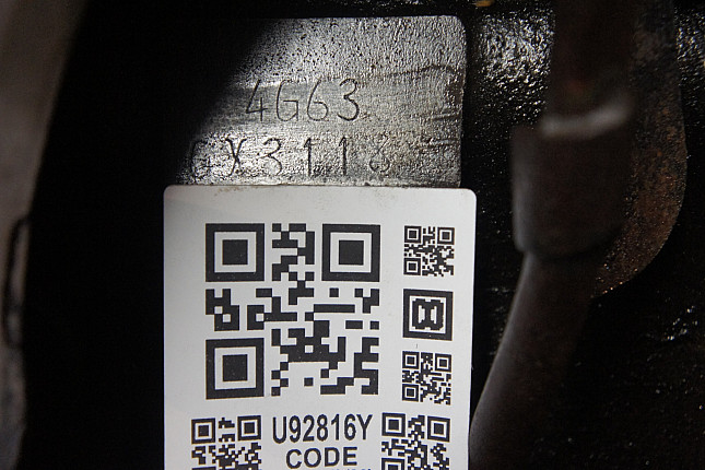 Номер двигателя и фотография площадки MITSUBISHI 4G63 