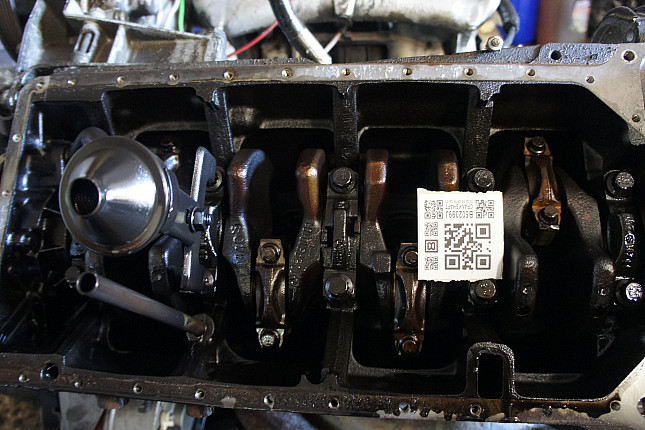 Фотография блока двигателя без поддона (коленвала) MERCEDES-BENZ M 102.962