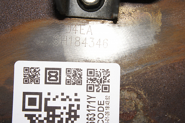 Номер двигателя и фотография площадки HYUNDAI D4EA