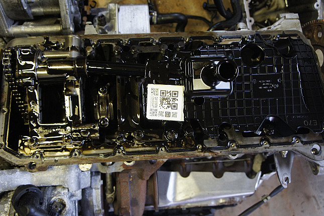 Фотография блока двигателя без поддона (коленвала) BMW M57 D30 (306D3)