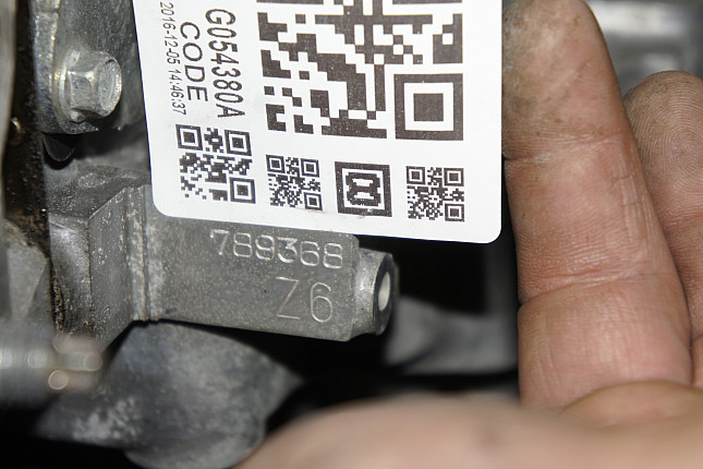 Номер двигателя и фотография площадки Mazda Z6