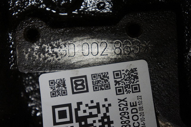 Номер двигателя и фотография площадки VW AGD