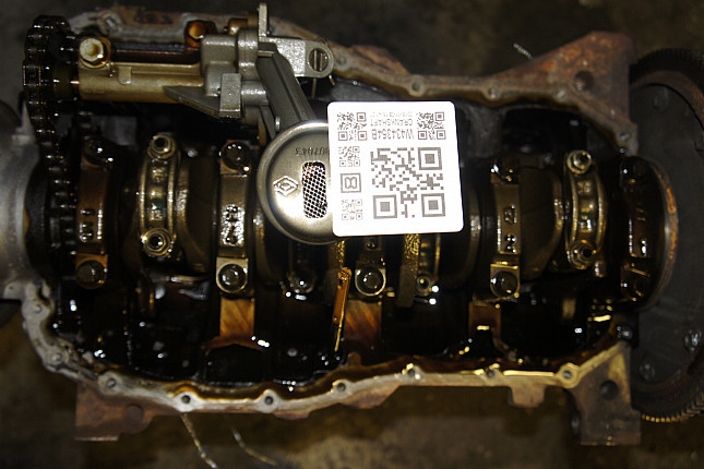Фотография блока двигателя без поддона (коленвала) Renault K4M 782