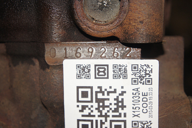 Номер двигателя и фотография площадки TOYOTA 1HD-FTE