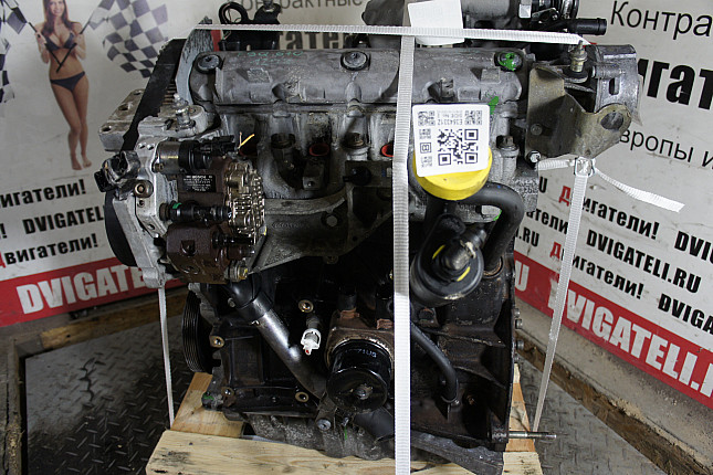 Двигатель вид с боку Renault F9Q 670