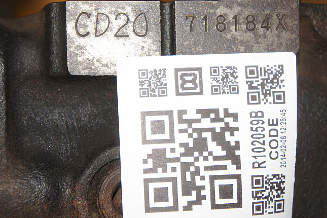 Номер двигателя и фотография площадки NISSAN CD20T