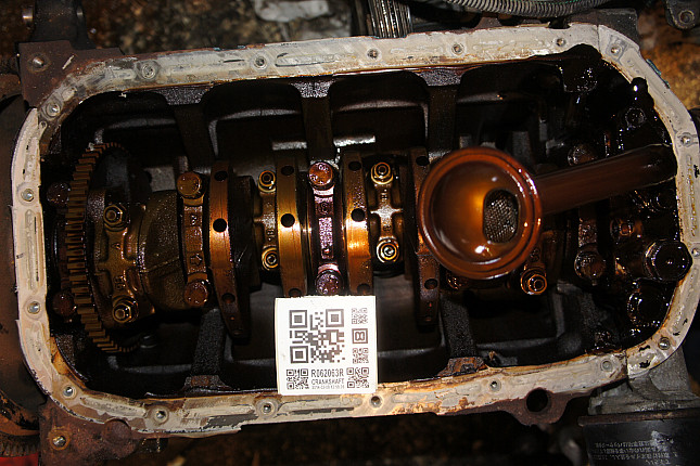 Фотография блока двигателя без поддона (коленвала) HYUNDAI G4EC-G
