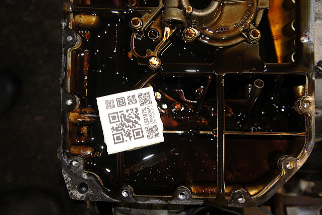 Фотография блока двигателя без поддона (коленвала) AUDI ALF
