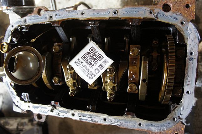 Фотография блока двигателя без поддона (коленвала) KIA G4EE