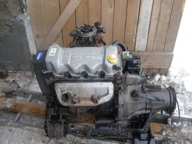 Двигатель FORD ESCORT 1, 4 + коробка передач