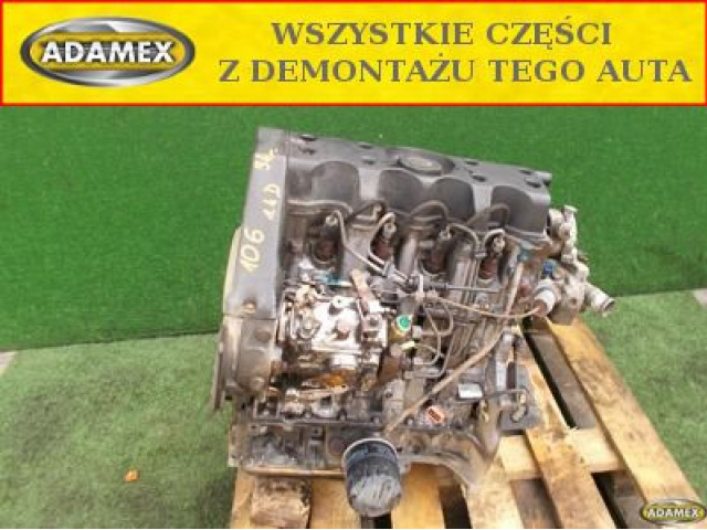 PEUGEOT 106 1.4 D 91-96r двигатель K9B 37KW 50KM