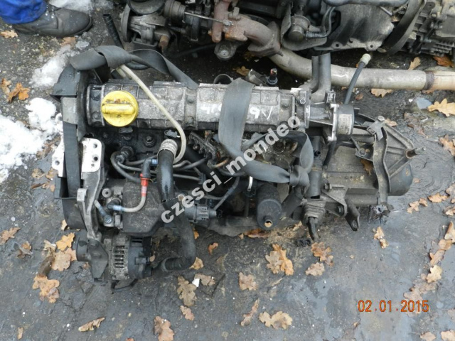 Двигатель RENAULT KANGOO 1.9d F8Q632 в сборе + коробка передач